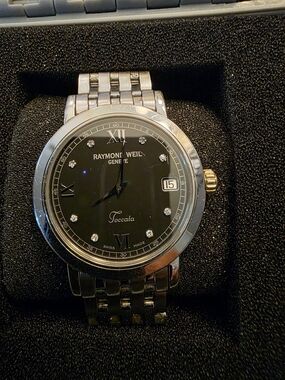 Raymond Weil Toccata Stainless Steel Watch - Black Dial